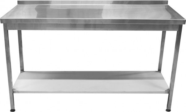 Стол производственный и полкой Tehma 1500x600x850 мм нержавеющая сталь