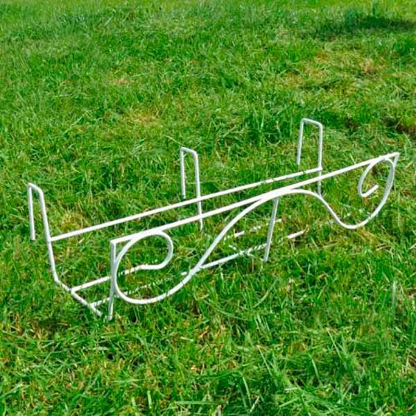 Підставка під вазон Балкон 50 прямокутний білий/зелена хвиля (11072030)