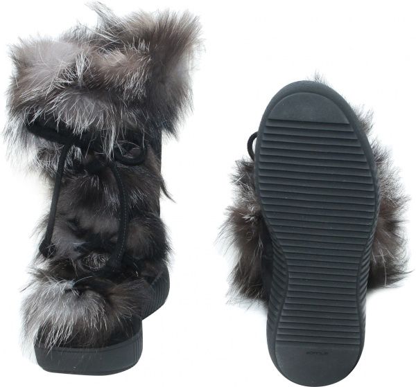 Черевики Oscar Winter Footwer Black-Silver р. 37 чорний