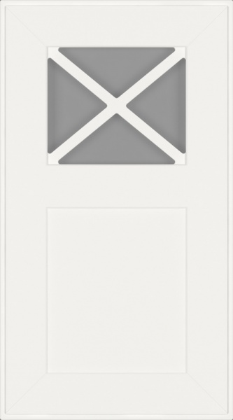 Фасад для кухни Грейд Белый шелковисто-матовый RAL9003 713x396 ВТ-Х левый Оксфорд