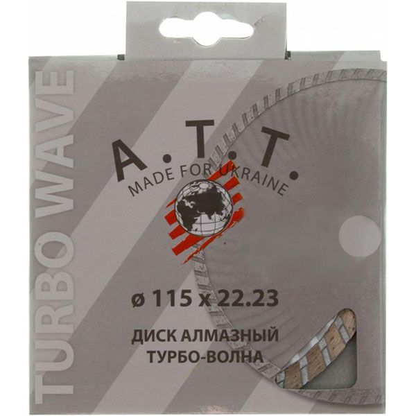 Диск алмазний відрізний A.T.T.  115x1,8x22,2 армований бетон 4310002