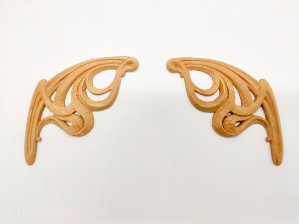 Декоративная панель деревянная угловая 2 шт., CN.04.90 81х90x2 мм 