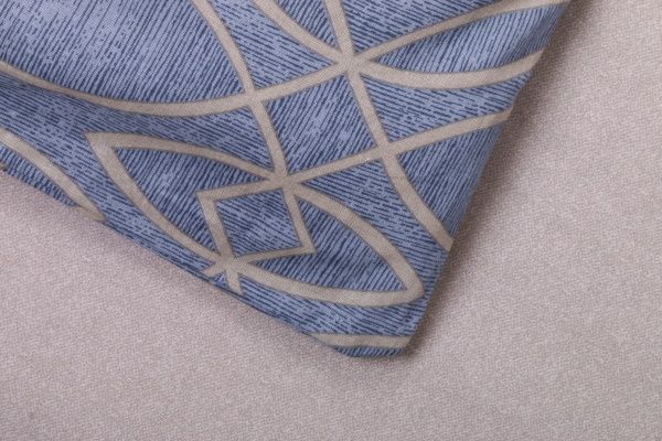 Комплект постільної білизни Моді 1,5 блакитний із малюнком La Nuit 