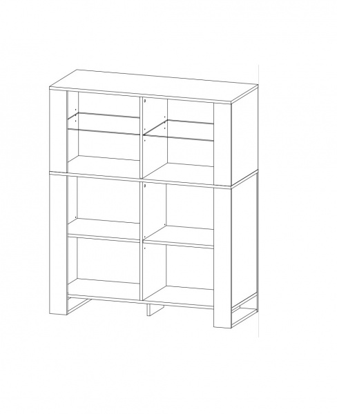 Комод SOKME 2Д Олд Вуд дуб крафт золотой/чорный 