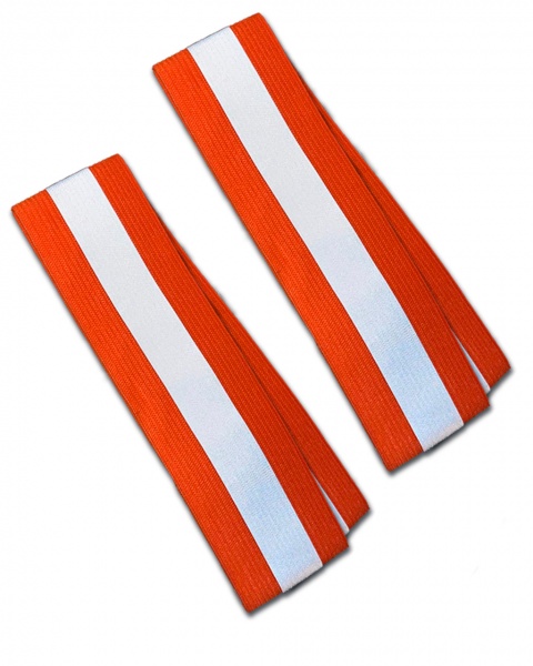 Пов'язка нарукавна світловідбивна 0,9 мм 4x35 см флуорисцентно-помаранчева (2 шт.) 
