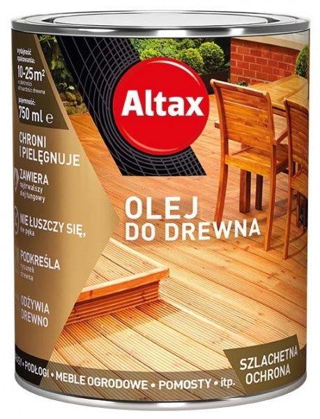 Масло для древесины Altax бесцветный полумат 0,75 л