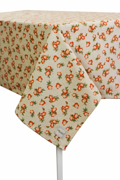 Скатерть Lucy Оранжевый цветок 133x220 см оранжевый La Nuit 