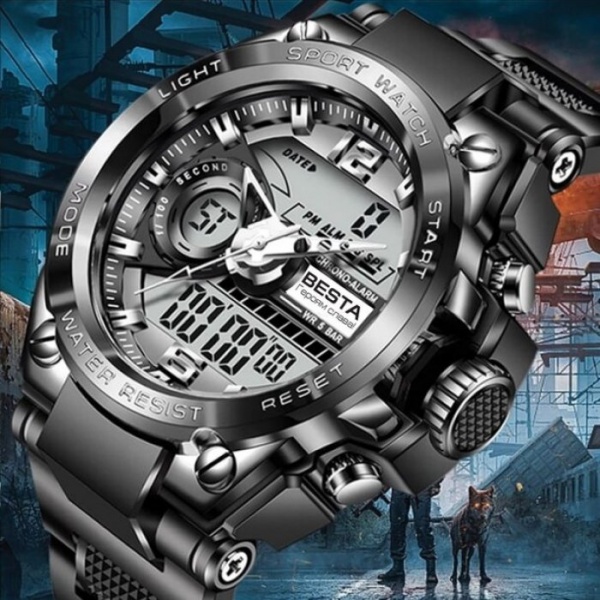 Часы тактические Sport (с гравировкой) BESTA black (NULL)