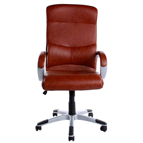 Крісло офісне Новий Стиль York  CH ECO-21 коричневе 