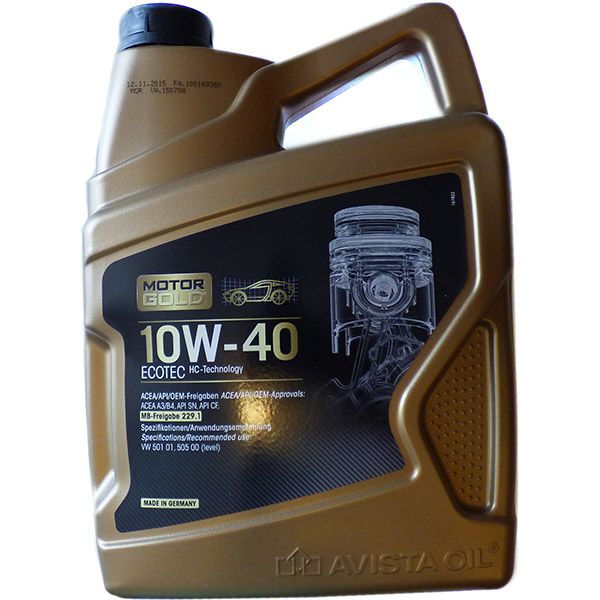 Мастило моторне Motor Gold Ecotec 10W-40 4 л