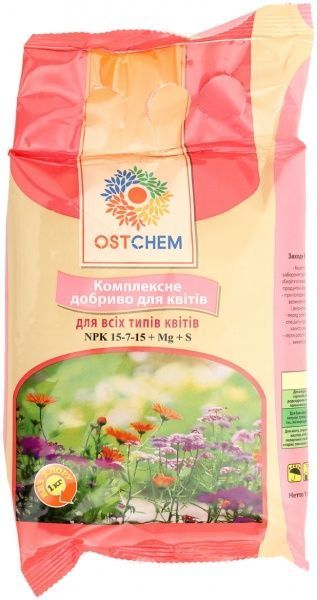 Добриво мінеральне Ostchem Для усіх типів квітів 1 кг