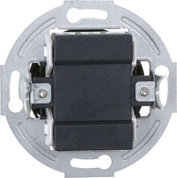 Механізм вимикача прохідний одноклавішний UP! (Underprice) Retro без підсвітки чорний HSN-SWP.H1G1W2-BK