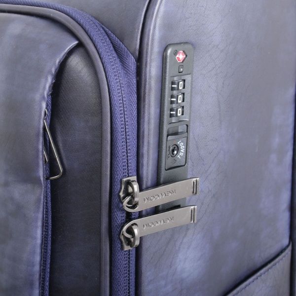 Чемодан UP! (Underprice) N1186 синий 45х36,5х15,5/17,5 см 