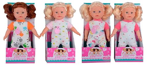 Лялька Defa 5094 мяконабивна зі звуковими ефектами В асортименті