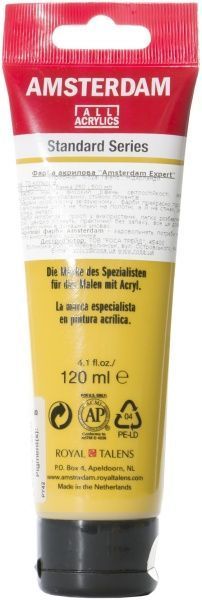 Краска акриловая № 227 Охра желтая 120 мл Amsterdam Standart Royal Talens
