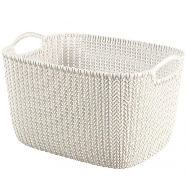 Кошик пластиковий Curver 226379 Knit L прямокутний 230x300x400 мм