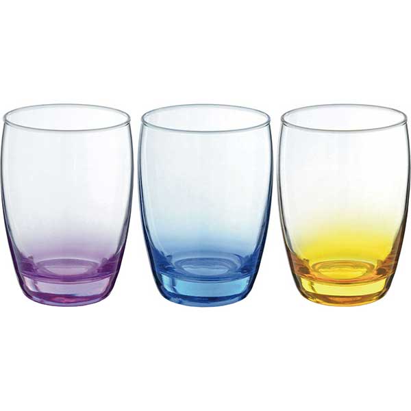 Набір низьких склянок Borgonovo Aurelia V/B/G 270 мл 3 шт