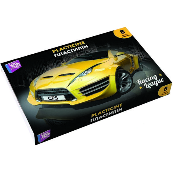 Пластилін Racing League, 8 кольорів CF60203 Cool For School