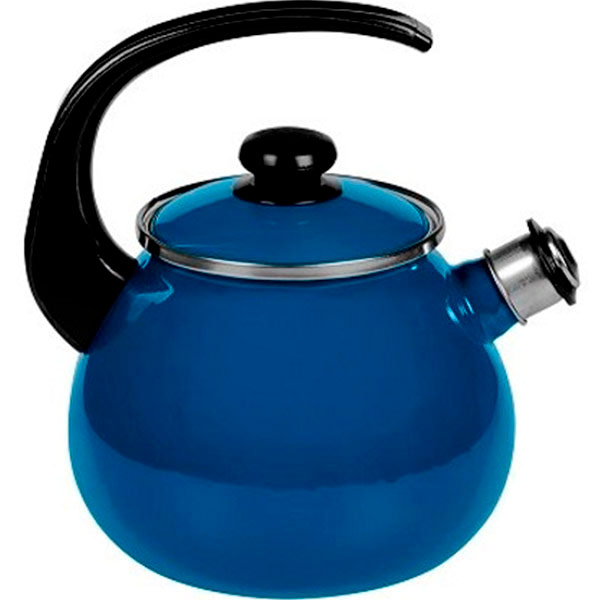 Чайник эмалированный со свистком Аквамарин 2,5 л I2711/4 Idilia