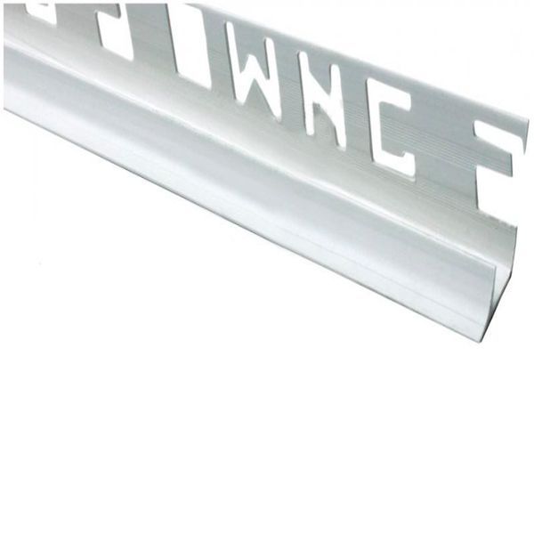 Уголок для плитки ОМиС внутренний ПВХ 8 мм 2,5м белый