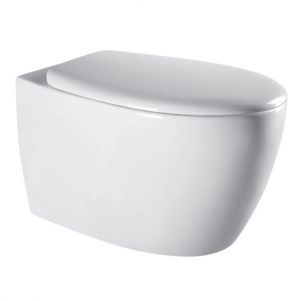 Унитаз подвесной Imprese Safir Rimless i11217 с сиденьем slim soft-close