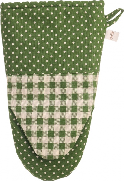Прихватка Lucy Зеленая клетка 21x36 см красный La Nuit 