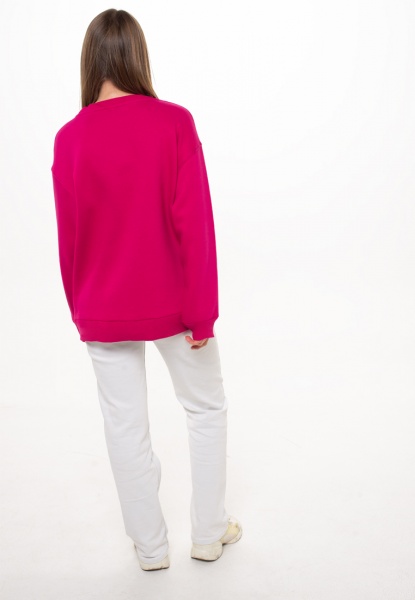 Свитшот Роза 210518 р. S фуксия