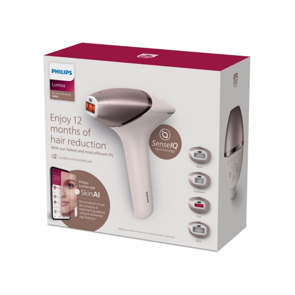 Фотоэпилятор Philips Lumea Series 9900 BRI977/00 IPL с технологией SenseIQ