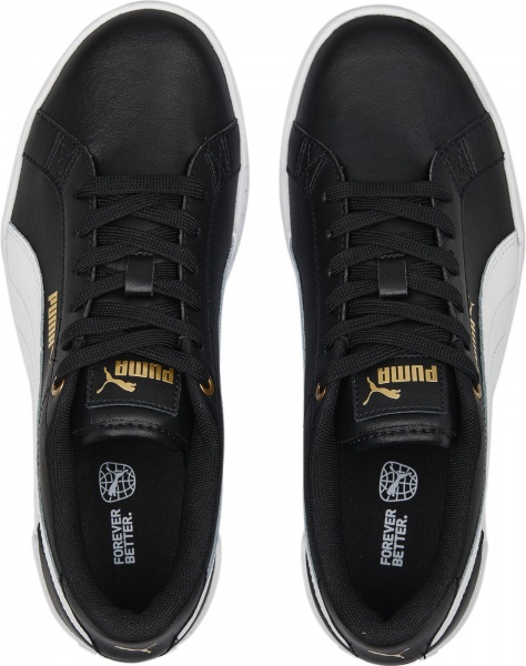 Кроссовки Puma KARMEN WEDGE PUMA BLACK-PUMA WHITE-GOLD 39098501 р.38,5 черный