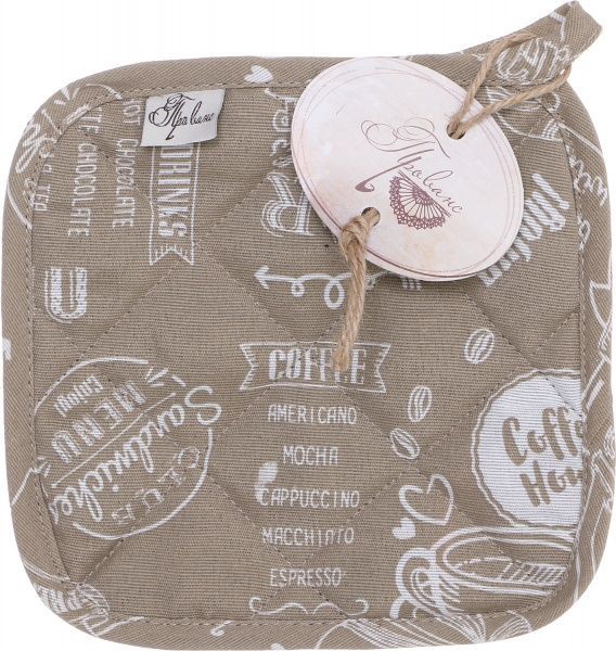 Прихватка Beige Breakfast 20x20 см бежевый Прованс 