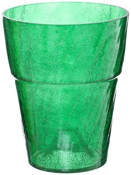 Кашпо стеклянное для орхидей 50.016.14 круглый 2л темно-зеленый 