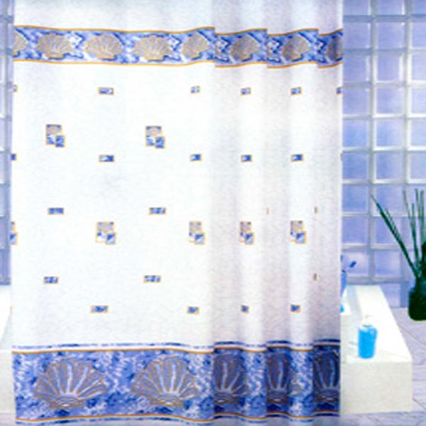 Шторка для душа Vonaldi Deniz Kabugu 180x200 см голубая