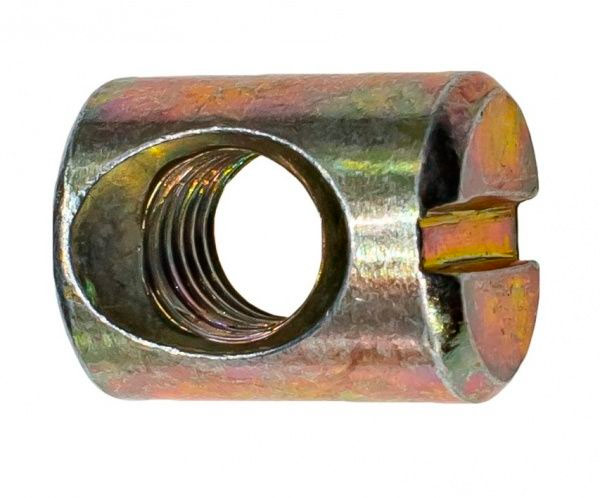 Гайка циліндрична 10/М6х16 жовтий цинк 4 шт.