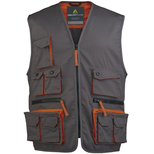 Жилет Delta Plus MAK2 M сіро-помаранчевий