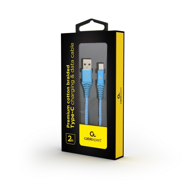 Кабель Cablexpert для смартфона 2 м (CC-USB2B-AMCM-2M-VW) USB 2.0 A-папа/Type-C папа 
