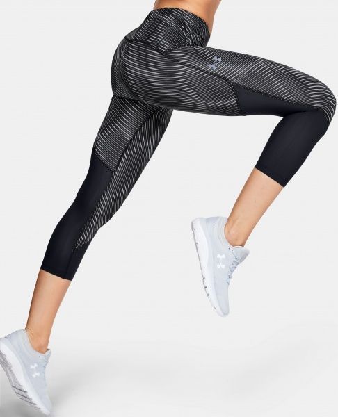 Лосини Under Armour W UA Fly Fast HeatGear Printed Crop 1353511-001 L чорний