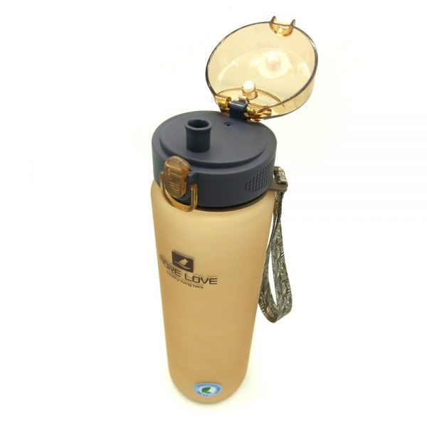 Пляшка спортивна 1000 мл Casno коричневий MX-5041_Brown