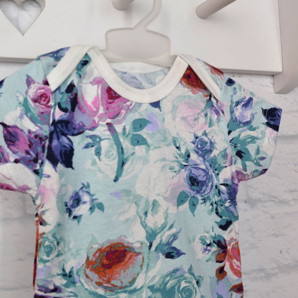 Боді дитяче для дівчинки Blanka Троянди р.86 зелений 12699 