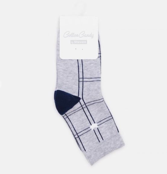 Шкарпетки дитячі для хлопчиків Steven 33029 р. 29-31 світло-сірий меланж 