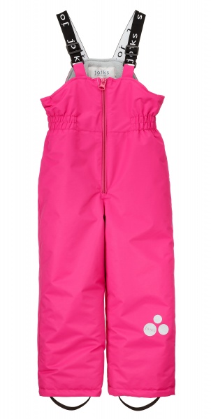 Напівкомбінезон гірськолижний для дівчаток JOIKS р.110 малиновий SBF-01 