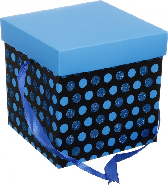 Коробка складная Полосы/горох 20x20x20 см (EBXM9801)