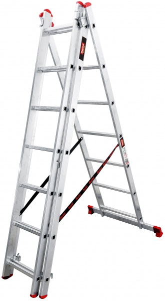 Лестница 3-секционная универсальная BauGut Meister 3T 3х7 