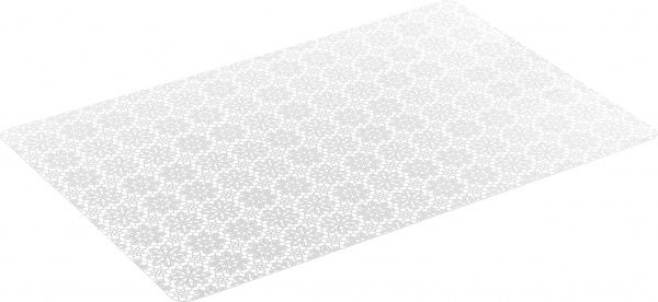 Коврик для сервировки Цветы 43,5x28 см белый Flamberg