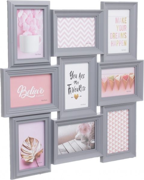 Рамка для фото 10x15 см серый 