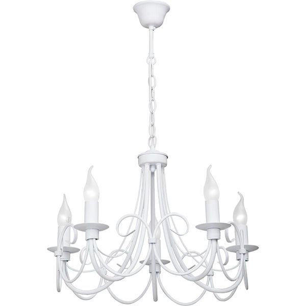 Люстра підвісна Vitaluce 5xE14 білий V3408/5 