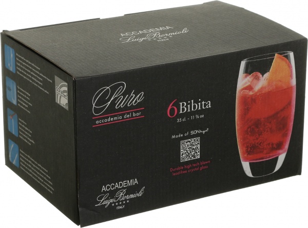 Набор стаканов высоких Puro PM823 350 мл 6 шт. Luigi Bormioli 