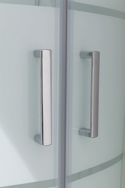 Гидромассажный бокс Water House ZQ-263 100x100 профиль хром, стекло прозрачное