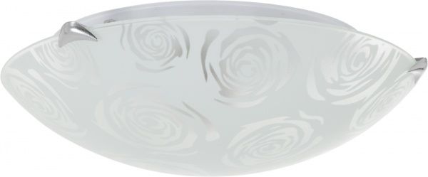 Светильник настенно-потолочный УТ Сяйво НПБ Роза 1x60 Вт E27 белый 2508 