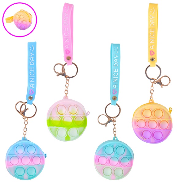 Аксессуар Кошелек-брелок силиконовый (ассортимент) C44411