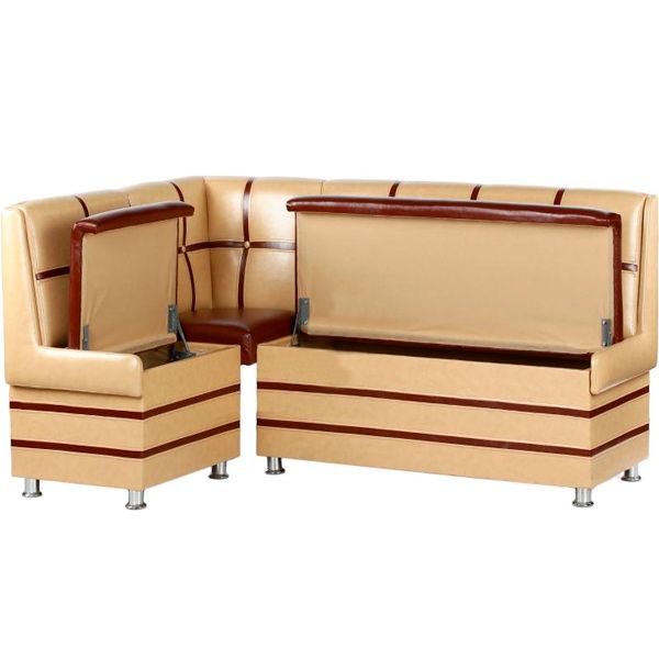 Куточок кухонний Берегиня Сицилія правий коричнево-бежевий